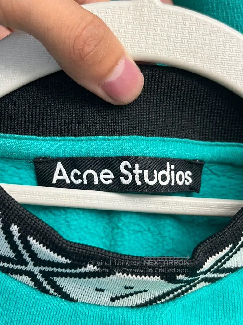 Acne Studios Acne Studios Solid Color Letter Round Neck Crew-neck Sweat Size US XXS / EU 40 - 3 Thumbnail