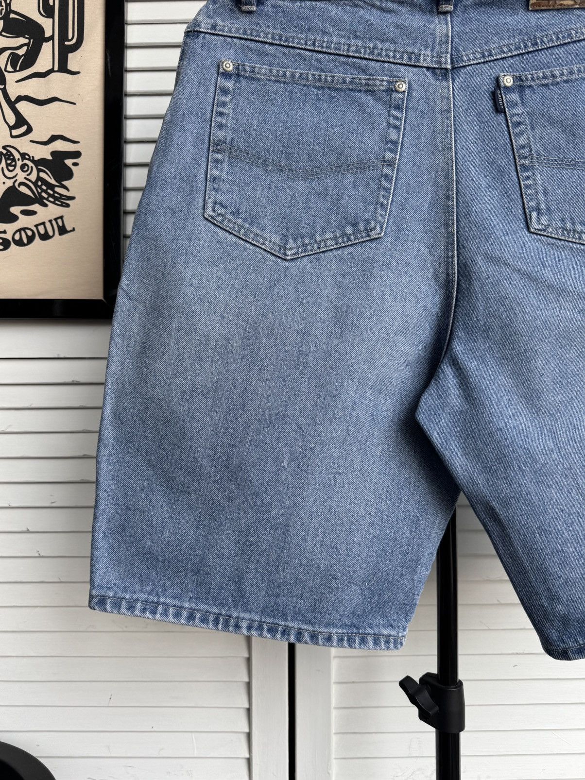 Vintage Vintage Garry USA Denim Jeans Shorts Washed Indigo Size US 31 - 8 Thumbnail