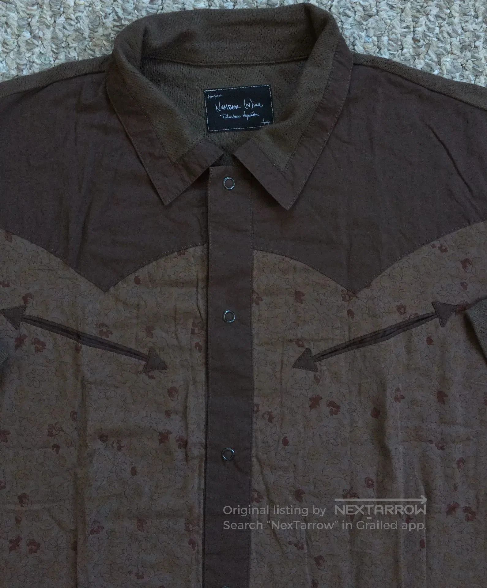 Number (N)ine Number (N)ine Short Sleeve Western Shirt. Size US S / EU 44-46 / 1 - 1 Thumbnail