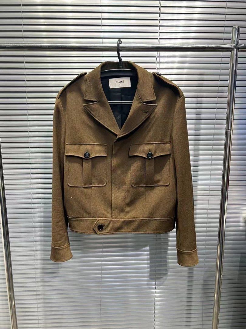 Celine Celine 19FW wool gaberdine aviator jacket sz46 Size US S / EU 44-46 / 1 - 2 Thumbnail