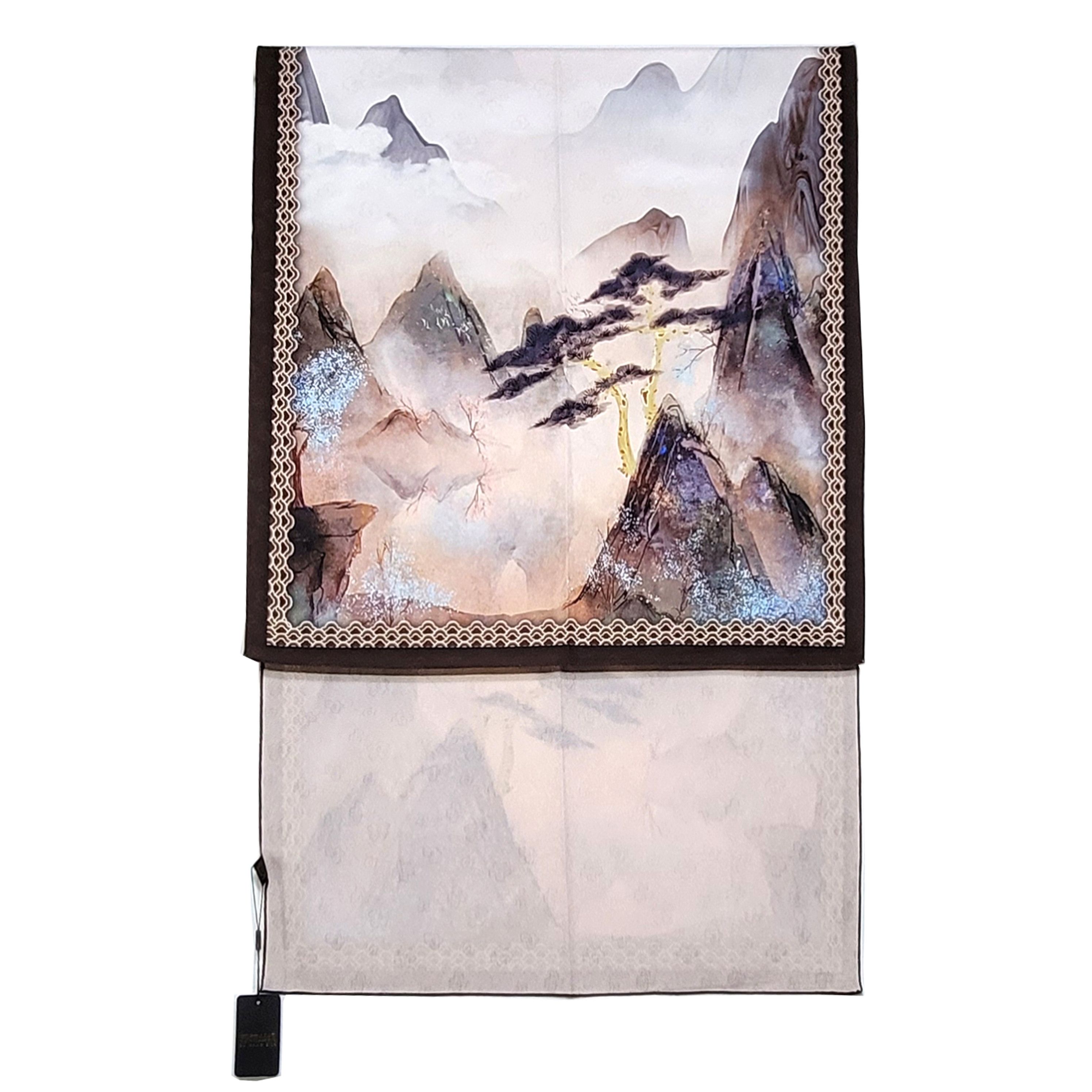Other Double-Sided Silk Scarf 27"x70" Long Rectangle 3302 Size ONE SIZE - 3 Thumbnail