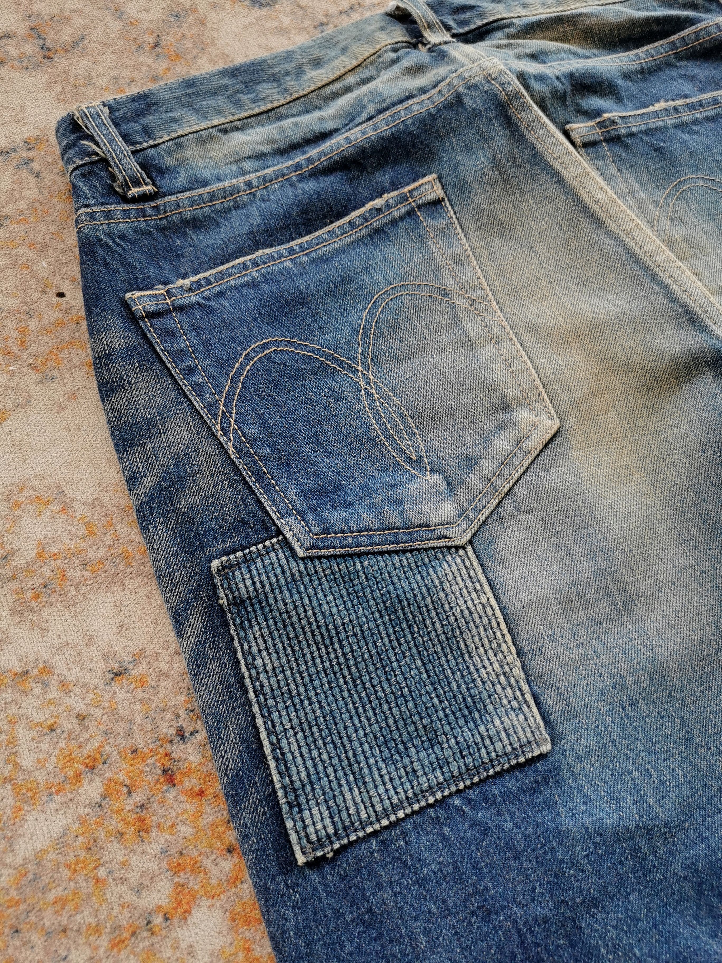 Comme des Garcons Glamp Selvedge Patchwork Jeans STYLE comme des garcons 32x31 Size US 32 / EU 48 - 9 Thumbnail