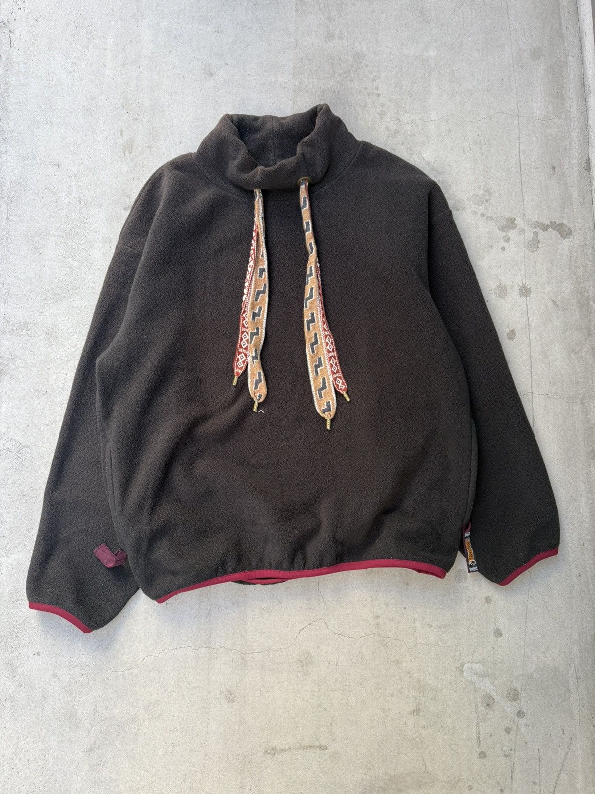 Kapital Kapital Native Pattern Drawstring Fleece Pullover Size US L / EU 52-54 / 3 - 1 Thumbnail