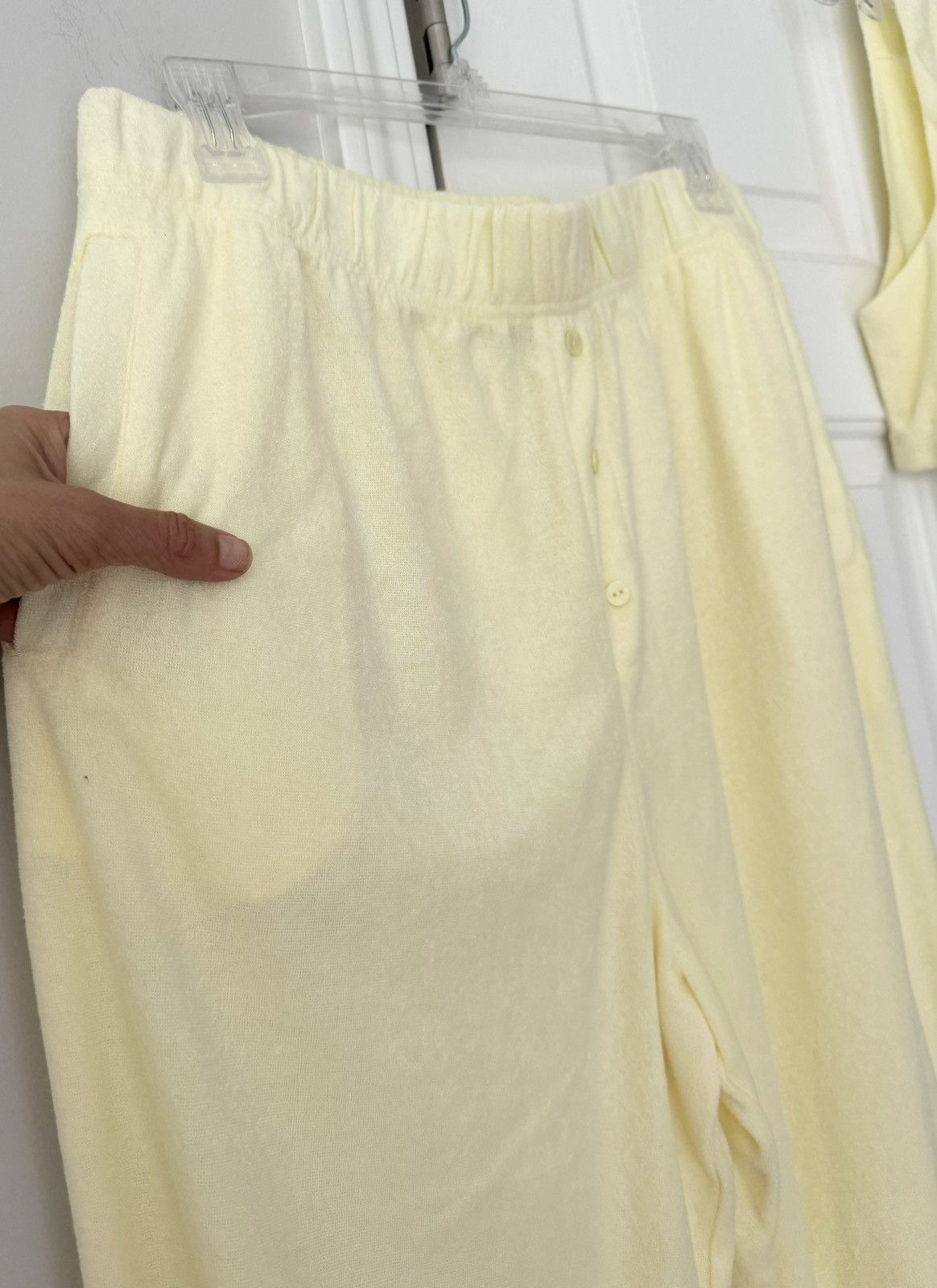 Anthropologie Anthropologie Terrycloth Joggers & Bra Set, Size L Size 36" / US 14 / IT 50 - 7 Thumbnail