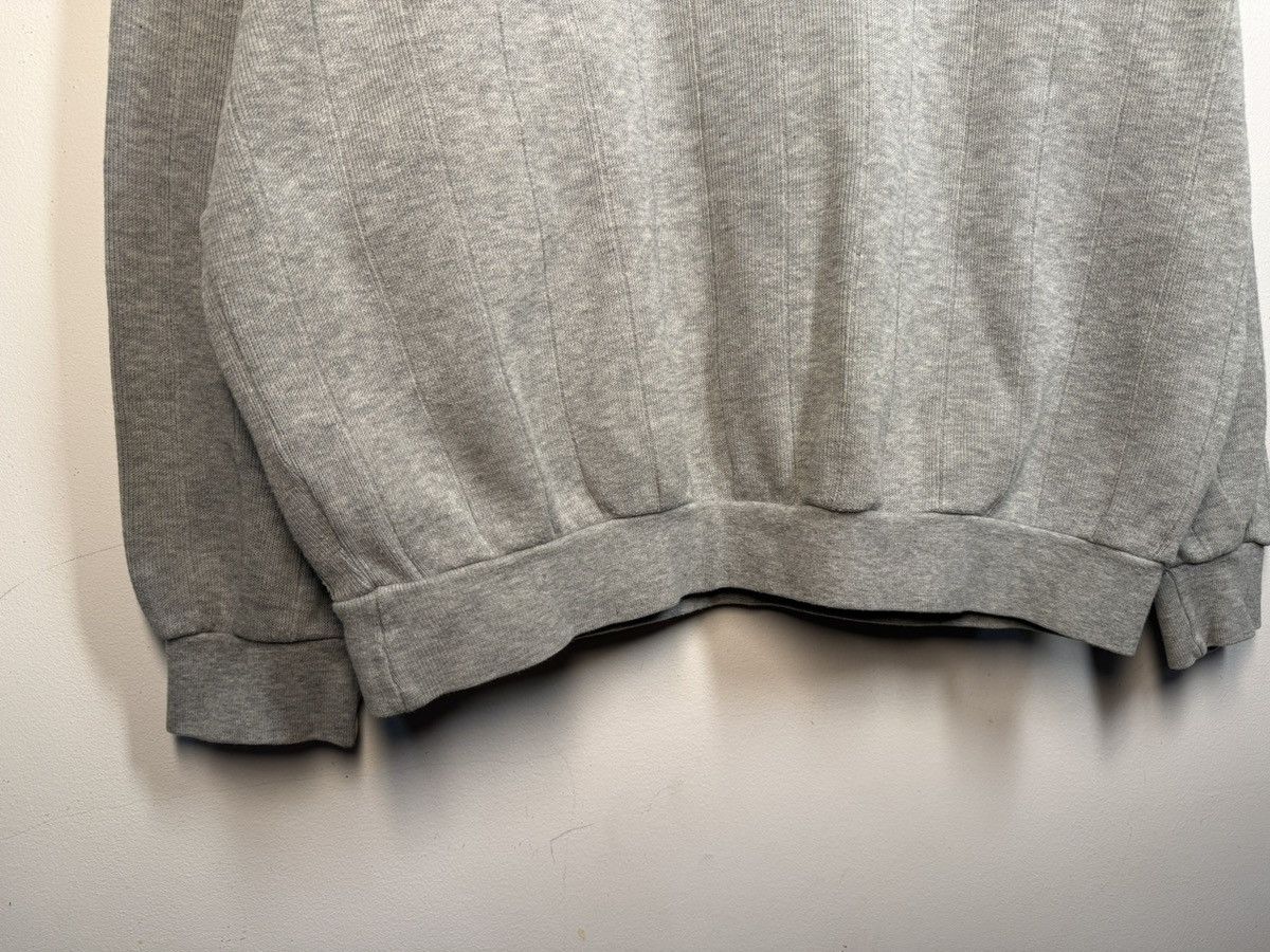 Yves Saint Laurent 90s YSL Sweatshirt 1/4 Quarter Zip Grey Vintage Sweater Size US L / EU 52-54 / 3 - 17 Thumbnail