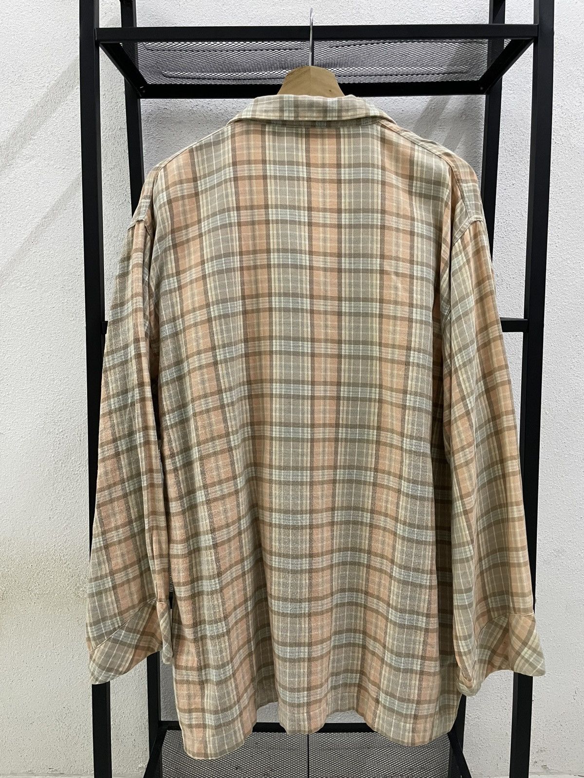 Celine Celine pajama Checked Button Up Shirt Size US L / EU 52-54 / 3 - 2 Thumbnail