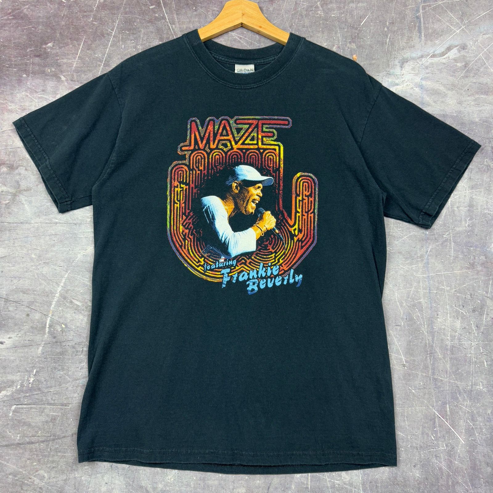 Band Tees × Gildan × Vintage 00s Maze Frankie Beverly Golden Time 