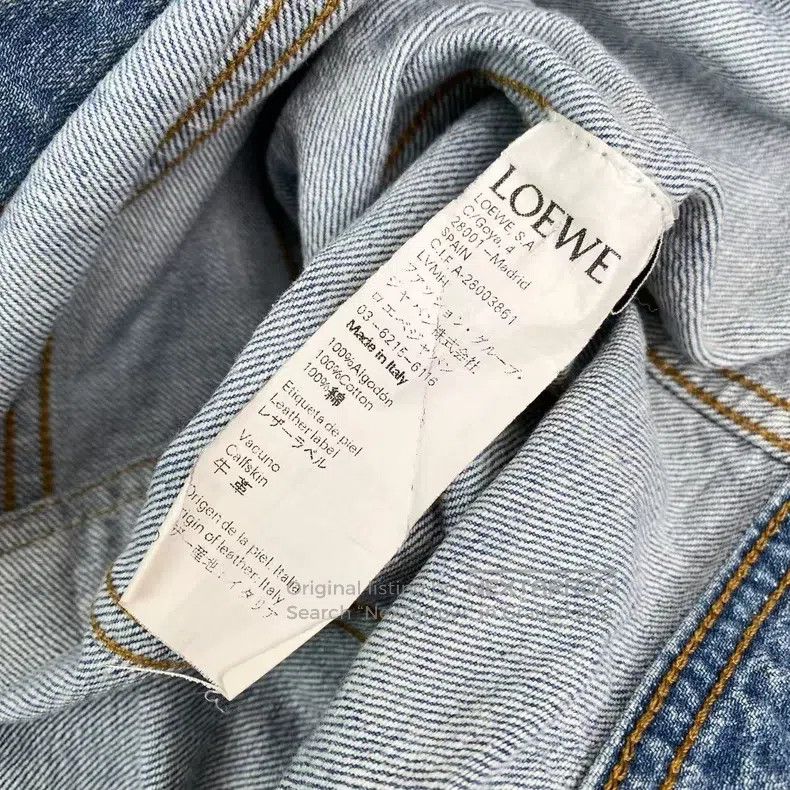 Loewe Loewe Cotton leather patch logo denim jacket Size US L / EU 52-54 / 3 - 4 Thumbnail