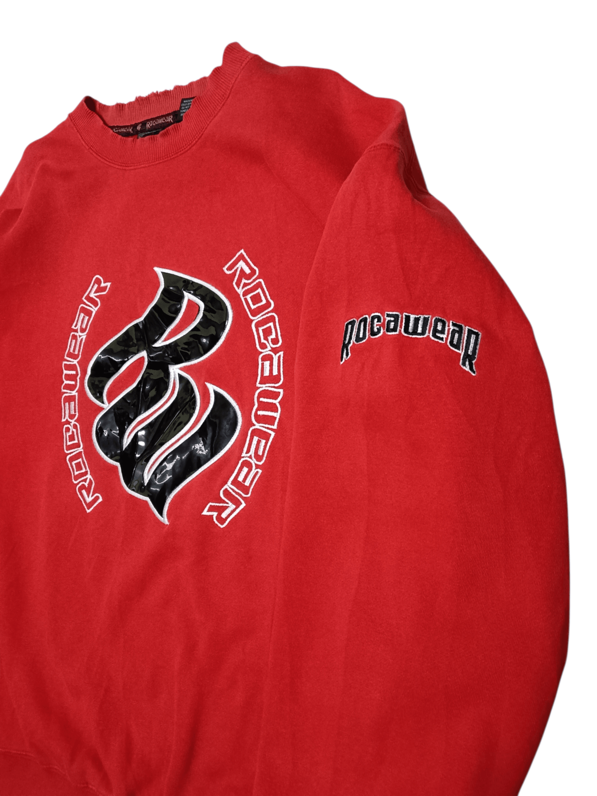Rocawear 🔥GONE TODAY🔥Rockawear Distressed Embroidery Sweatshirt Size US XL / EU 56 / 4 - 4 Thumbnail