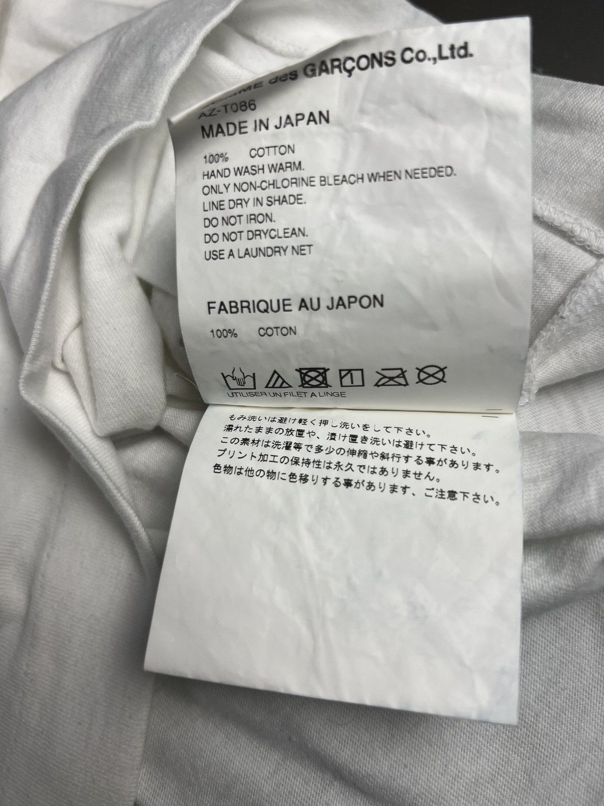 Comme des Garcons Rare Comme des Garçons PLAY Blue Eyes Heart T-Shirt Size L Size US L / EU 52-54 / 3 - 5 Thumbnail