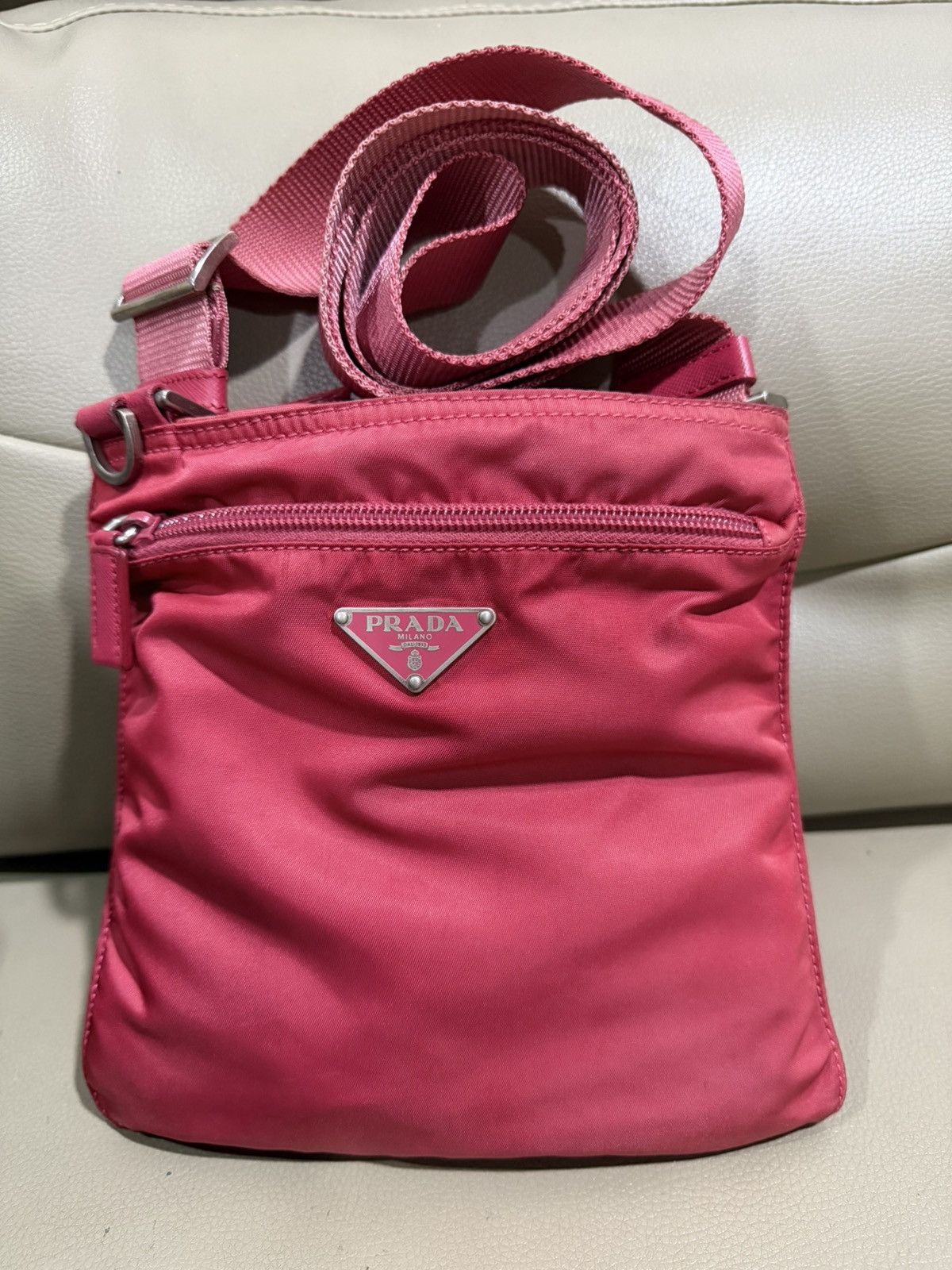 Prada Authentic Prada Tessuto Nyalon Sling Bag Size ONE SIZE - 1 Thumbnail