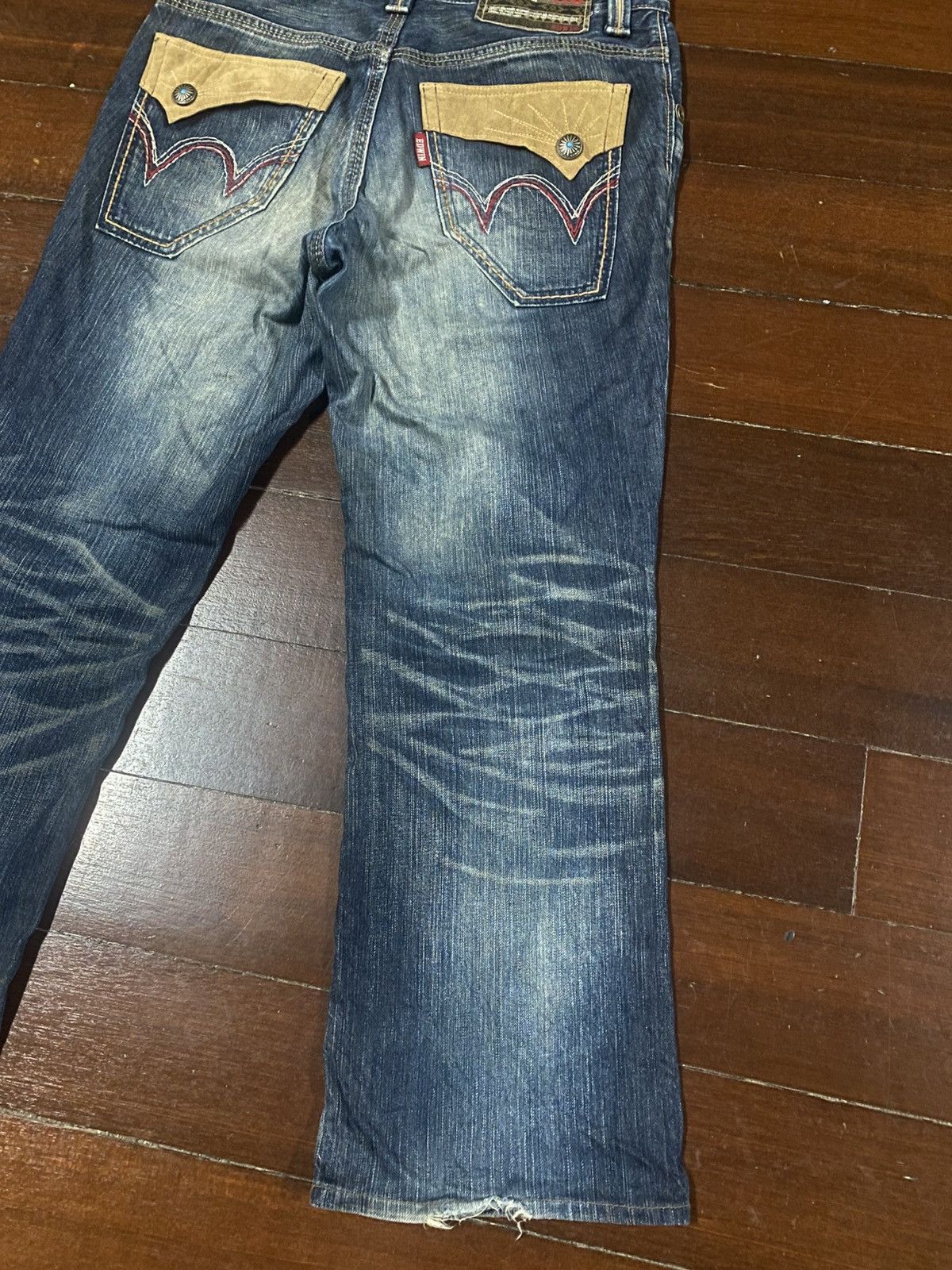 Edwin BAGGY DISTRESSED DENIM EDWIN EXCLUSIVE VINTAGE XU flare Size US 36 / EU 52 - 11 Thumbnail