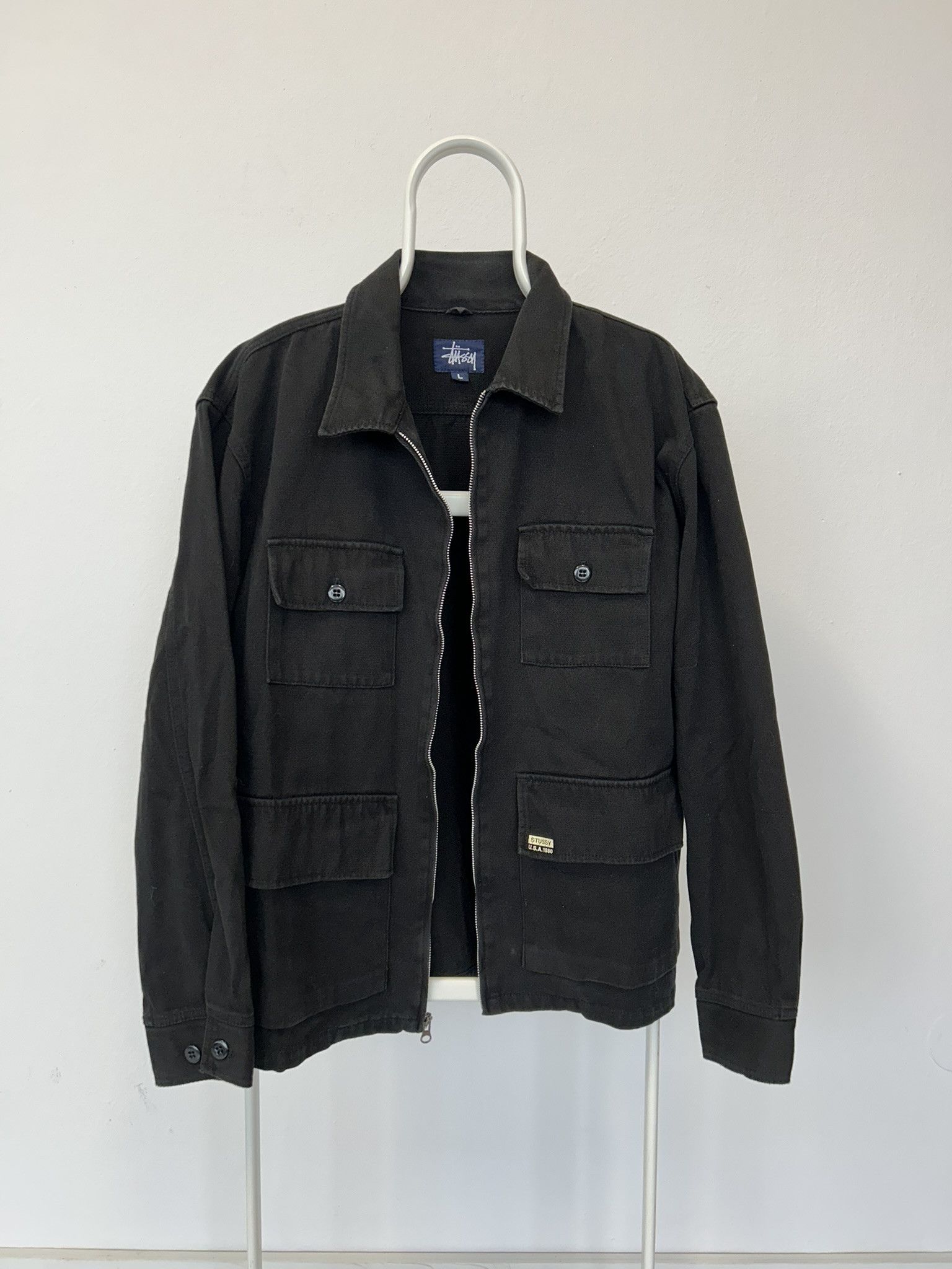 Stussy Vintage stussy zip overshirt jacket Size US L / EU 52-54 / 3 - 3 Thumbnail