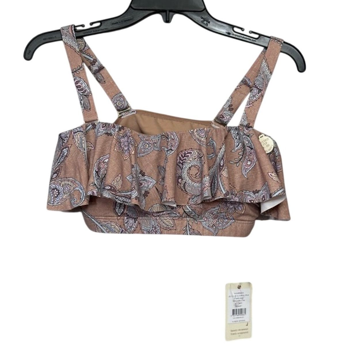 Other Artesands Bikini Swim Top 10 Paisley Adjustable Ruffle New Size L / US 10 / IT 46 - 2 Thumbnail
