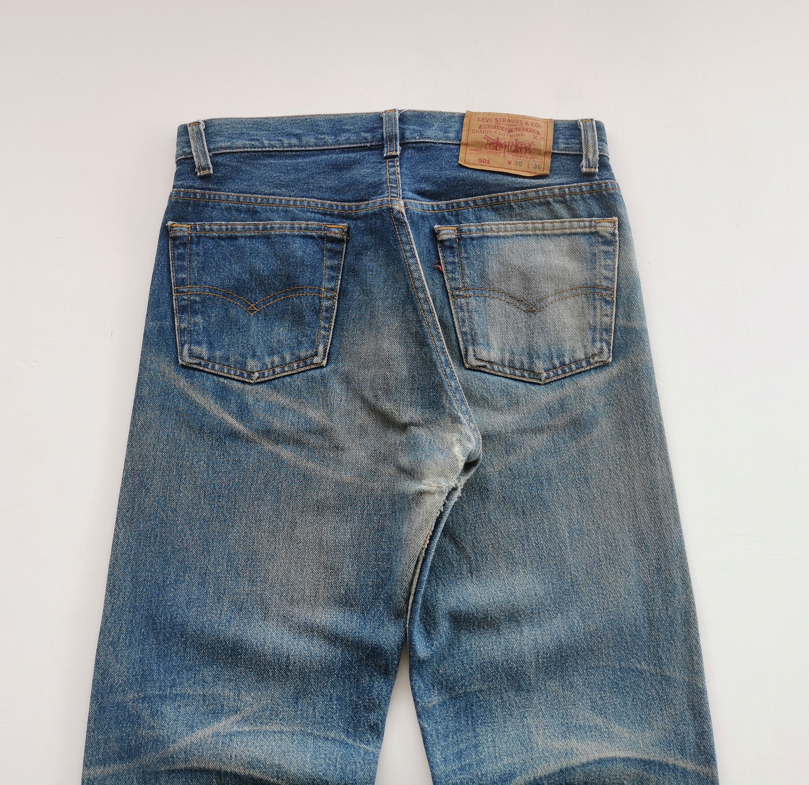 Levi's Vintage Levi’s 501 damage denim Size US 30 / EU 46 - 5 Thumbnail