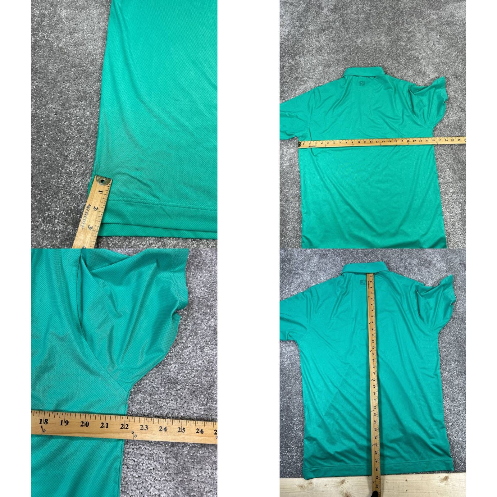 Footjoy FootJoy Polo Shirt Mens M Green Golf Logo Shirt Regular Short Sleeve Polo Size US M / EU 48-50 / 2 - 8 Thumbnail