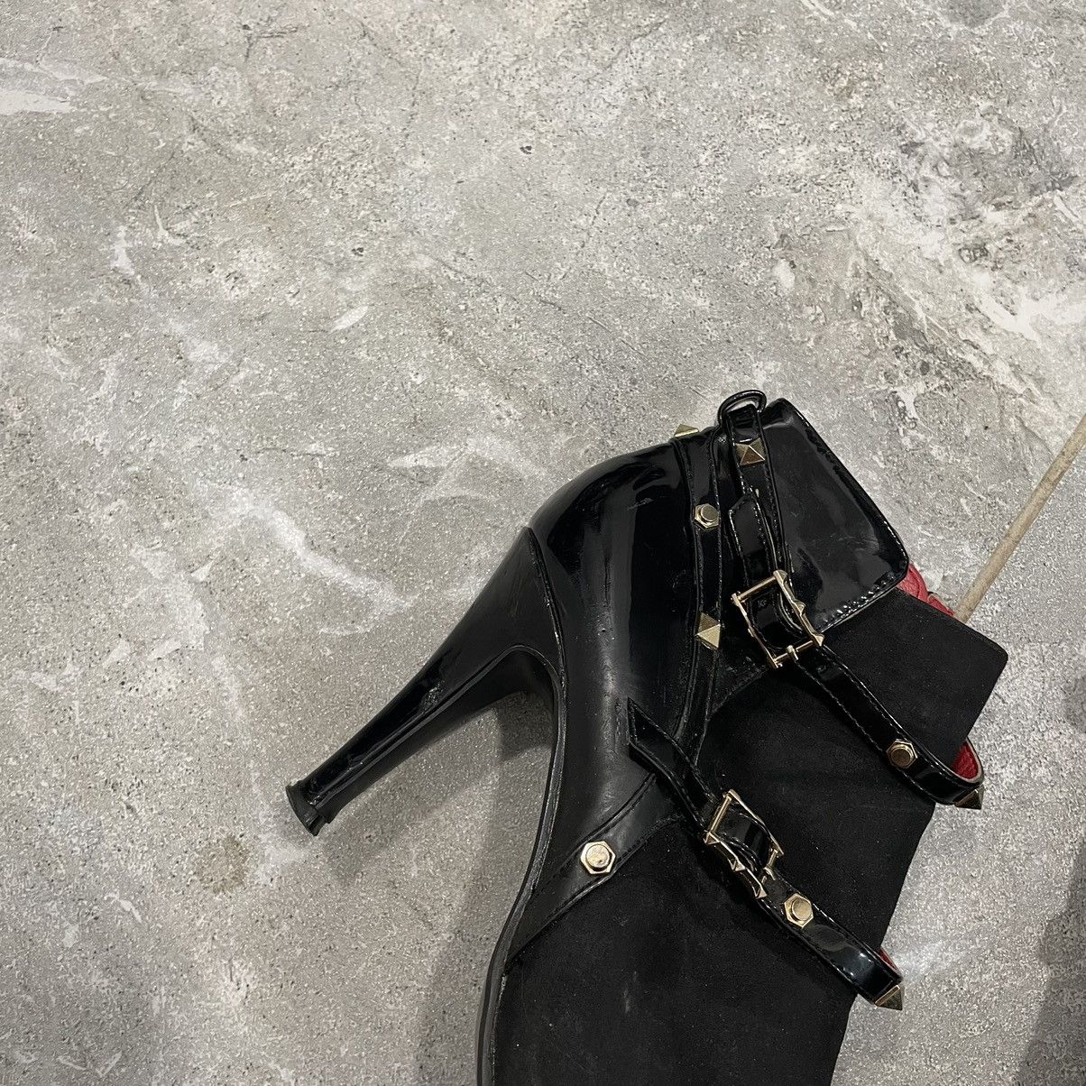 If Six Was Nine 40 VINTAGE balck HEELS shoes boots cyber punk gaultier emo Size US 10 / IT 40 - 3 Thumbnail