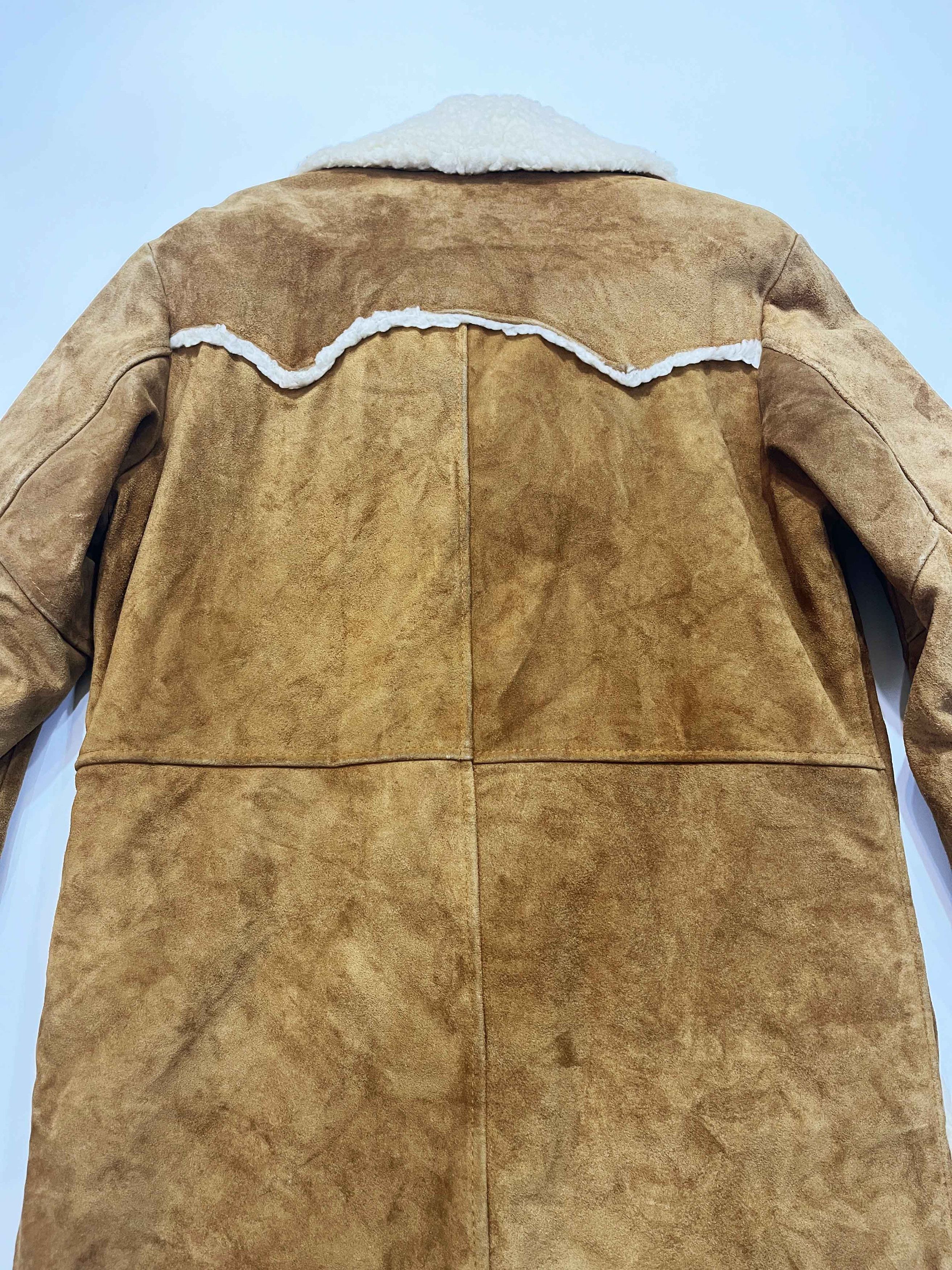 Cooper Vtg Cooper Western Rancher Shearling Suede Leather Jacket Size US M / EU 48-50 / 2 - 14 Thumbnail