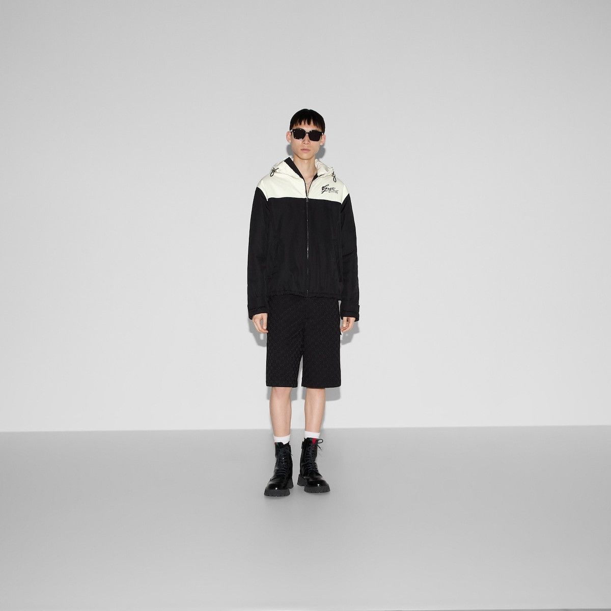 Gucci o1loc1c1225 787197 Technical Cotton Canvas Hooded Jacket Size US L / EU 52-54 / 3 - 4 Thumbnail