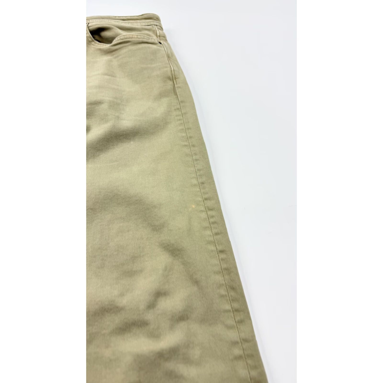 Denime Revtown Jeans Mens 33x30 Khaki Sharp Decade Denim Slim Stretch Casual Pants Size US 33 - 2 Thumbnail