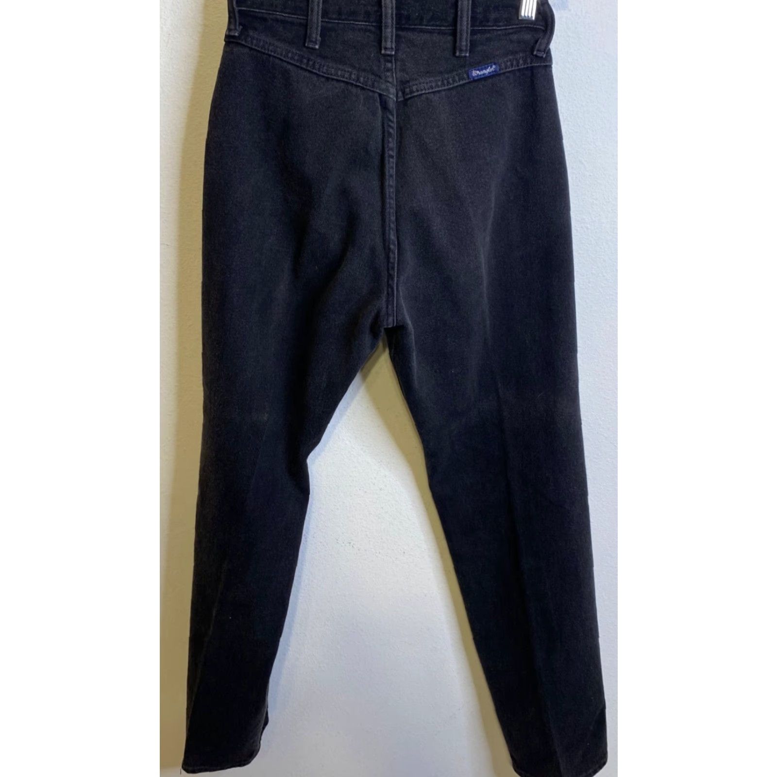 VINTAGE Wrangler Western Mom Jeans Women's Cowgirl Rodeo Black Size 7 Jeans