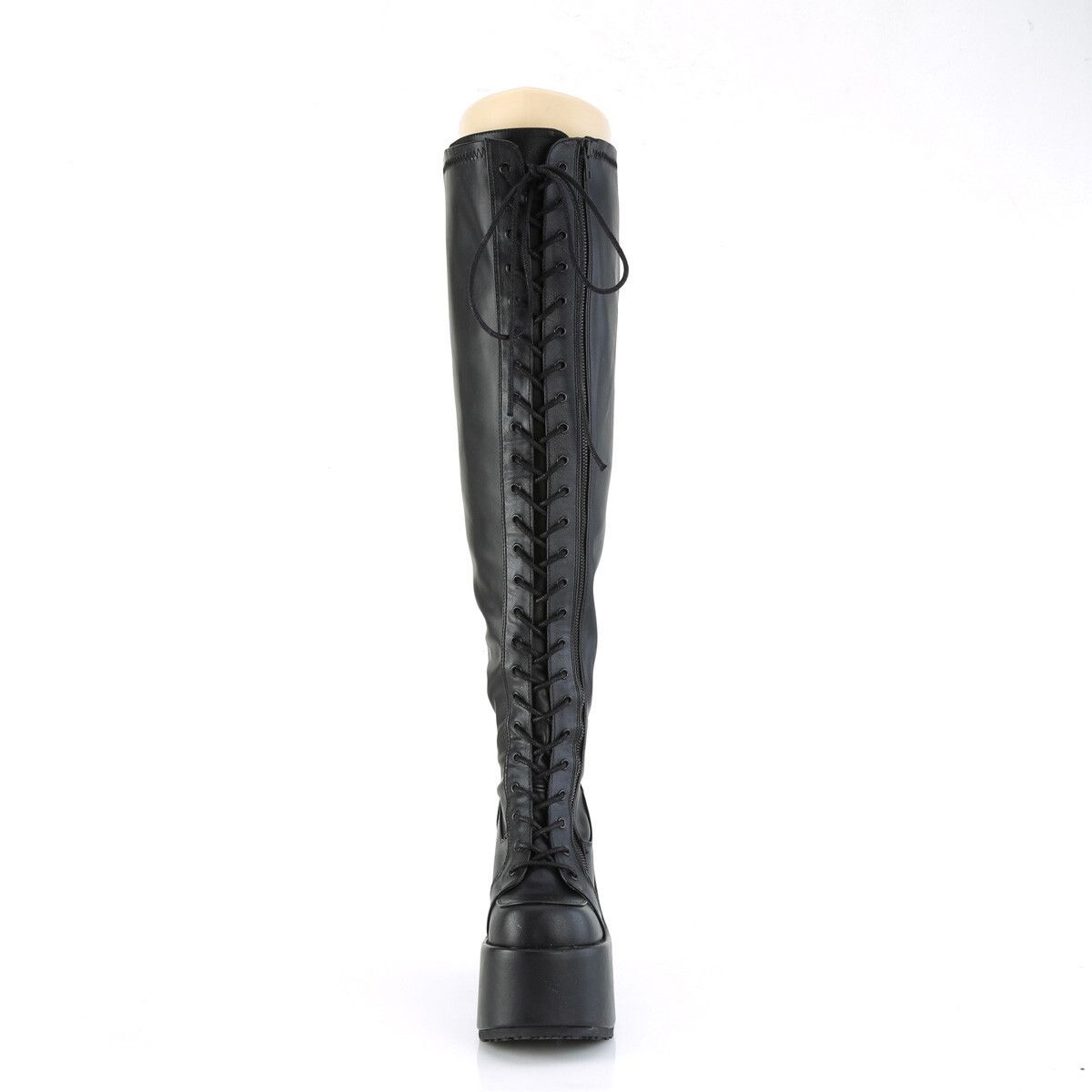 Other Camel 300WC Wide Cut Platform Stretch Goth Punk Thigh Boots Size US 8 / IT 38 - 5 Thumbnail