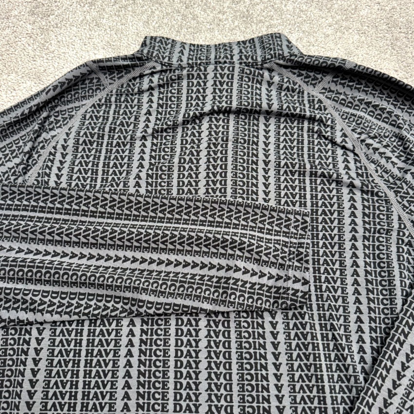 Vintage Saxx Viewfinder Half Zip Long Sleeve Baselayer Shirt Mens Medium Black Gray Wool Size US M / EU 48-50 / 2 - 3 Thumbnail