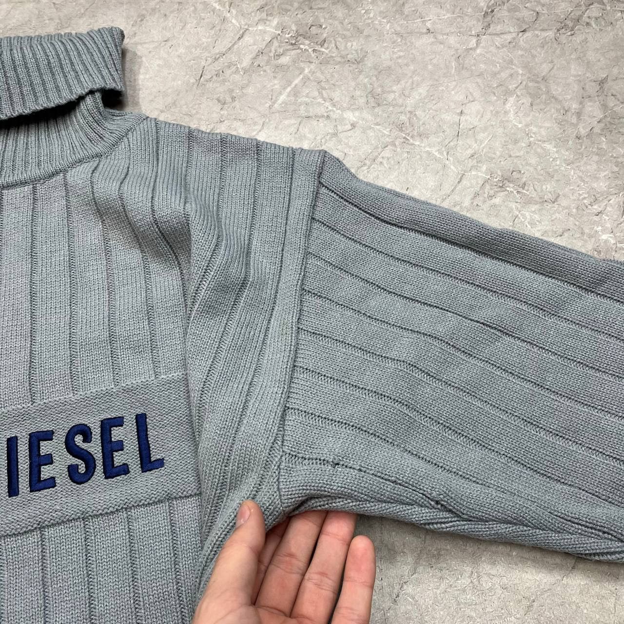 Diesel Diesel Big Logo Sweater Sweatshirt Knitwear Knitting Vintage Size US XL / EU 56 / 4 - 8 Thumbnail
