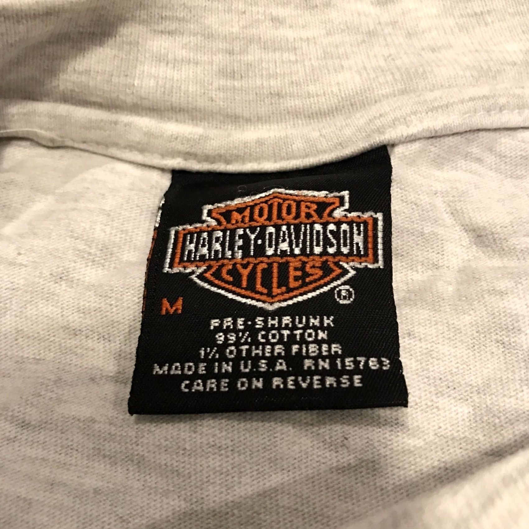 Harley Davidson Harley Davidson State Rally Missouri 1999 Gray Men M Cotton Shirt B5 Size US M / EU 48-50 / 2 - 3 Thumbnail