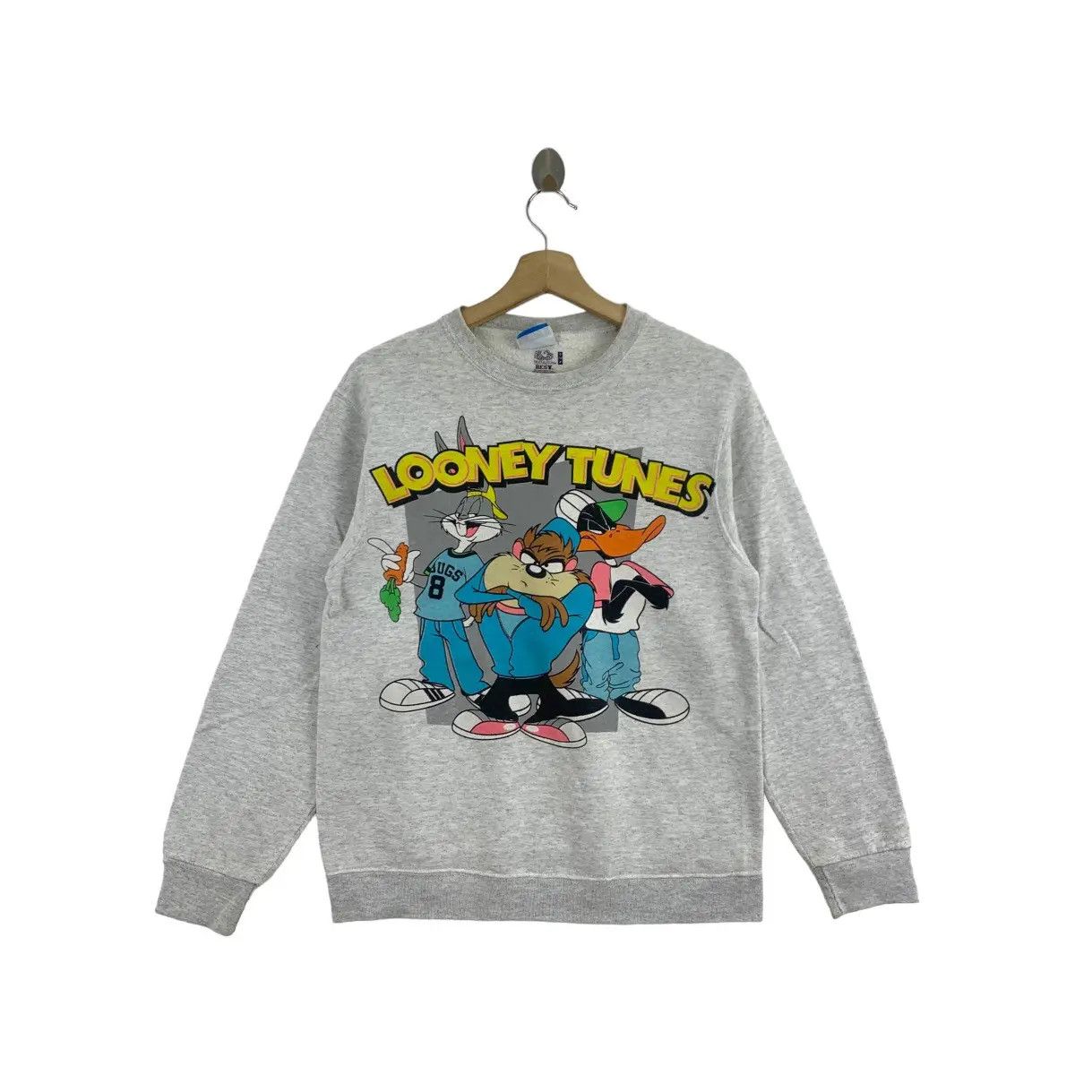Vintage Vtg LOONEY TUNES TASMANIA Daffy Duck Bugs Bunny Sweatshirt Size S / US 4 / IT 40 - 1 Thumbnail