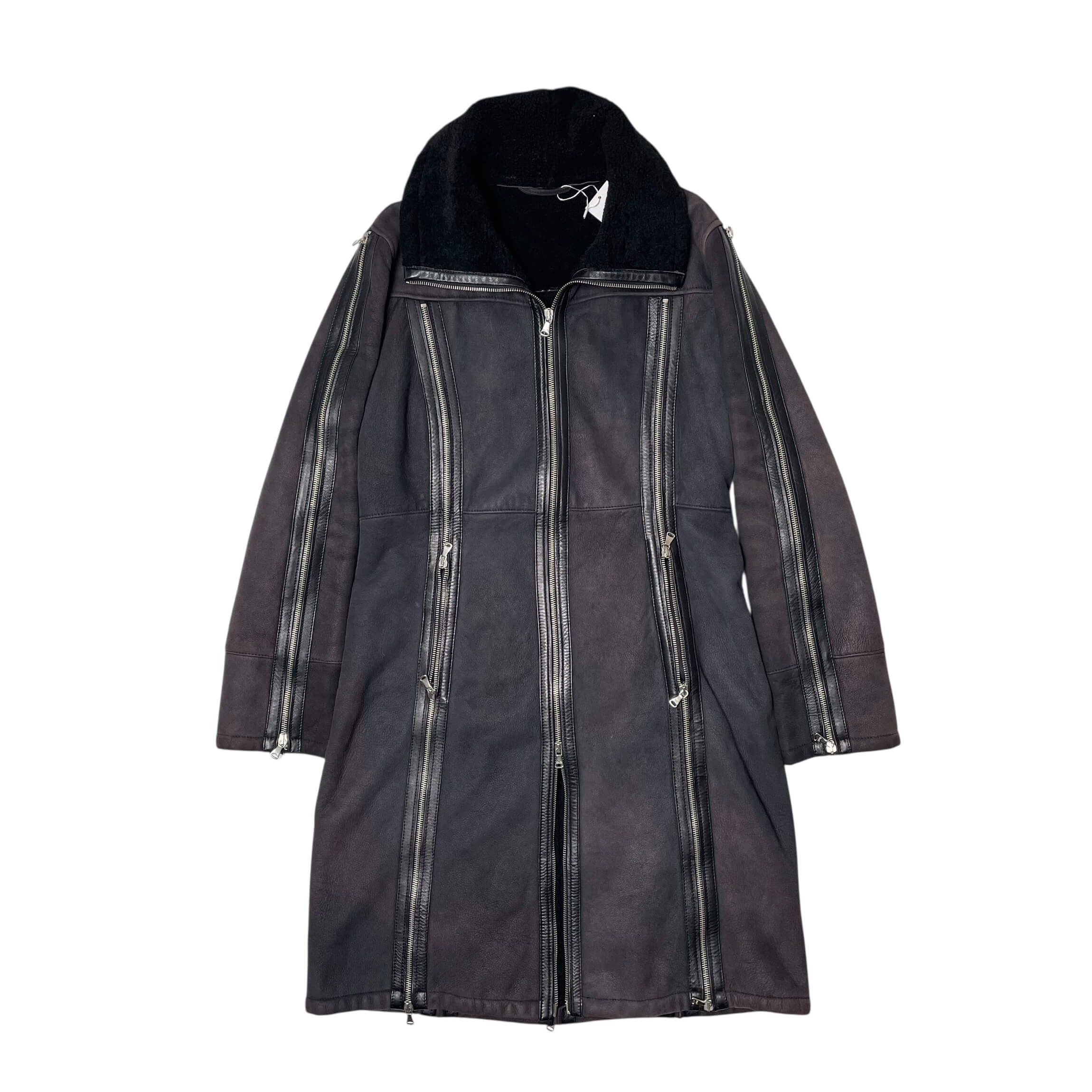 Dolce & Gabbana Dolce&gabbana 8 zipper long mouton coat Size M / US 6-8 / IT 42-44 - 1 Thumbnail
