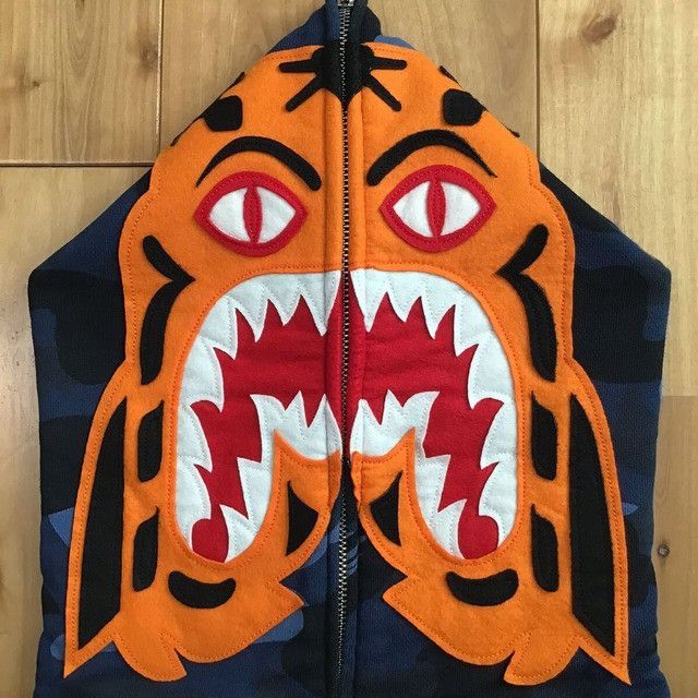 Bape × Nigo BAPE Tiger full zip hoodie Blue camo a bathing ape NIGO Size US L / EU 52-54 / 3 - 4 Thumbnail