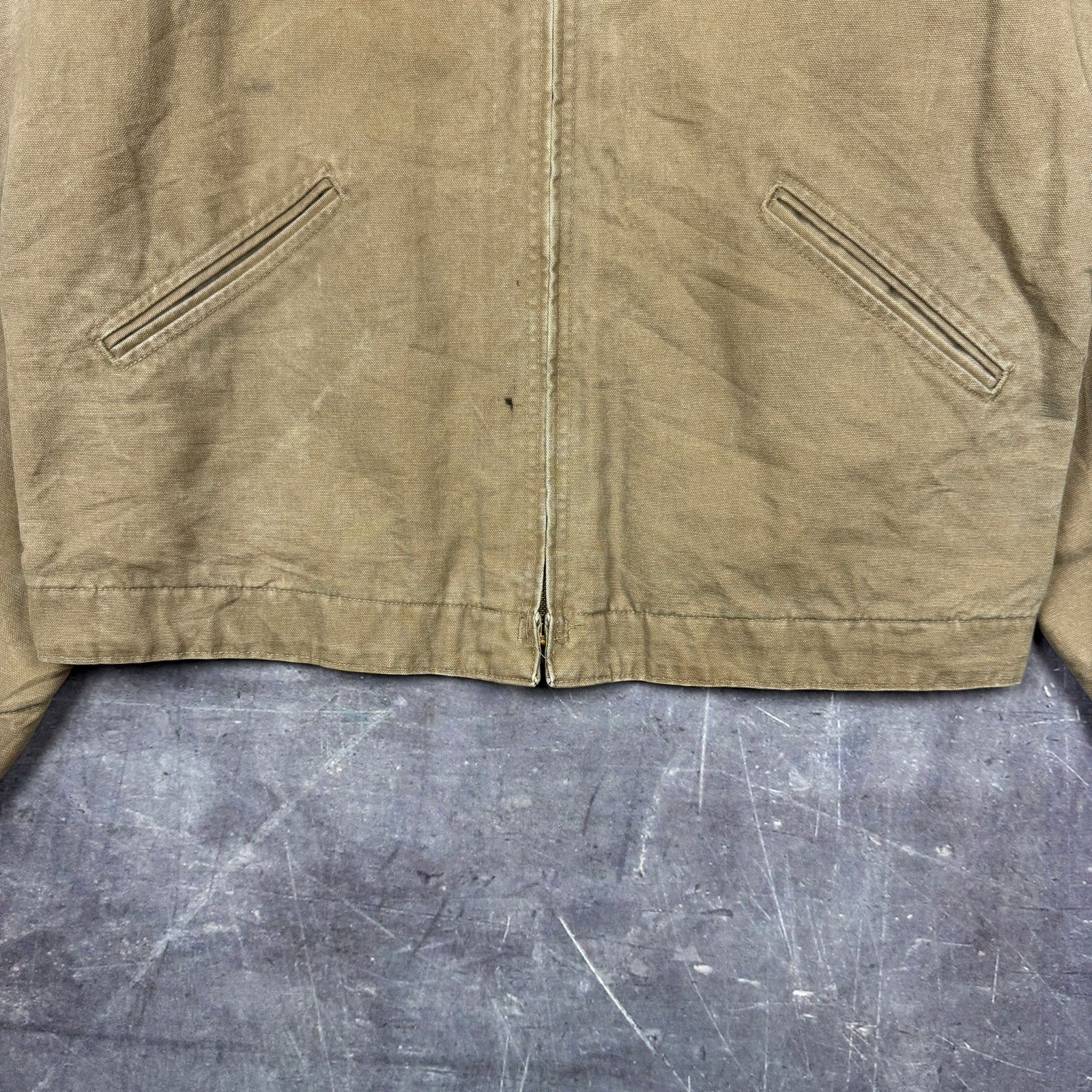 Carhartt × Vintage 90s Tan Carhartt Blanket Lined Detroit Jacket J97 CML L 0297 Size US L / EU 52-54 / 3 - 4 Thumbnail