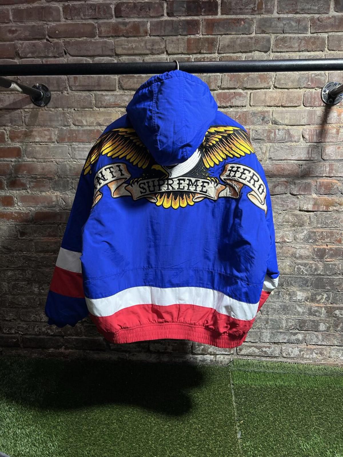 Supreme Supreme Anti-Hero Blue Jacket Sz. XL Size ONE SIZE - 2 Thumbnail