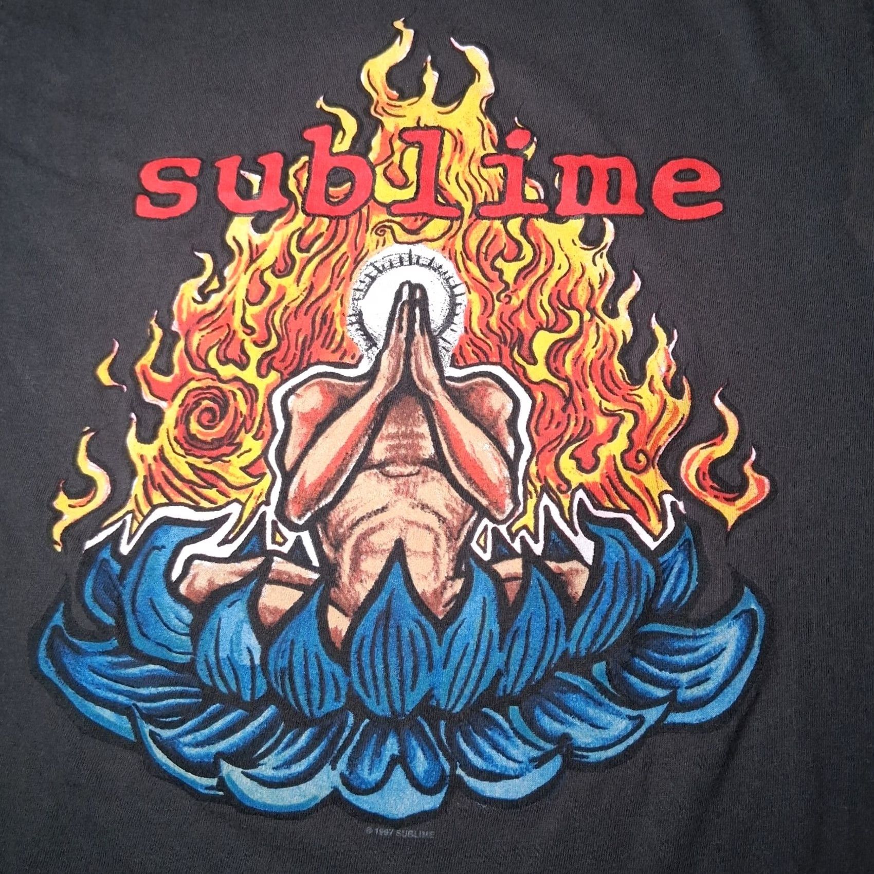 Vintage VINTAGE Sublime Band Shirt S Gray Graphic T Distressed Music Punk Rock Surf Ska Grunge 1997 Mens Size US S / EU 44-46 / 1 - 7 Thumbnail