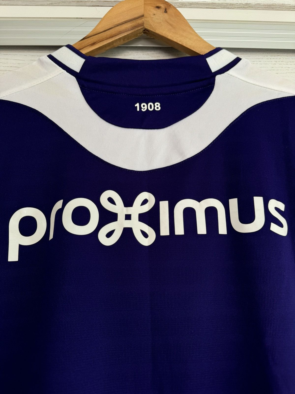 Adidas Anderlecht 2019-2020 Home Soccer Jersey Football Kit Shirt Size US M / EU 48-50 / 2 - 8 Thumbnail