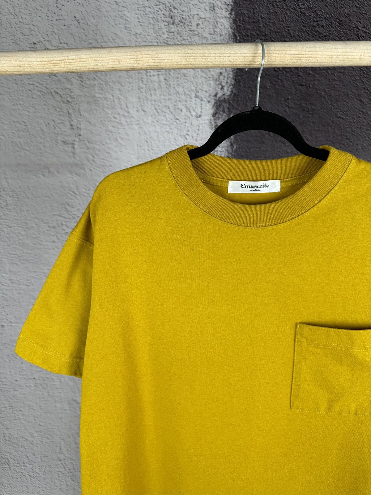 Japanese Brand × Vintage Japan Emsexcite vouloir yellow basic pocket oversized tee Size US M / EU 48-50 / 2 - 3 Thumbnail