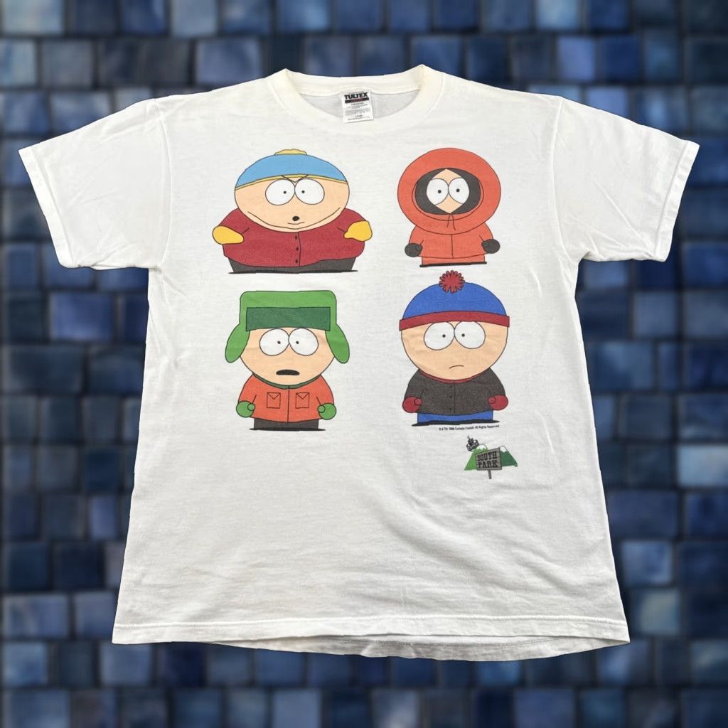 Vintage VINTAGE South Park T-Shirt Men’s L White 90s Cartoon Funny Gildan Read Vintage Yes Read Size US L / EU 52-54 / 3 - 1 Thumbnail