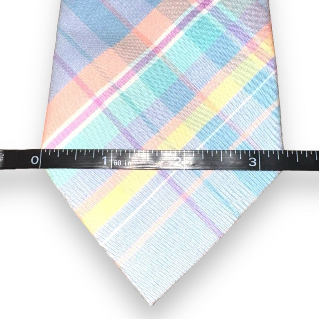 Pendleton 70s Pendleton Pastel Check Cotton Neck Tie Size ONE SIZE - 2 Thumbnail