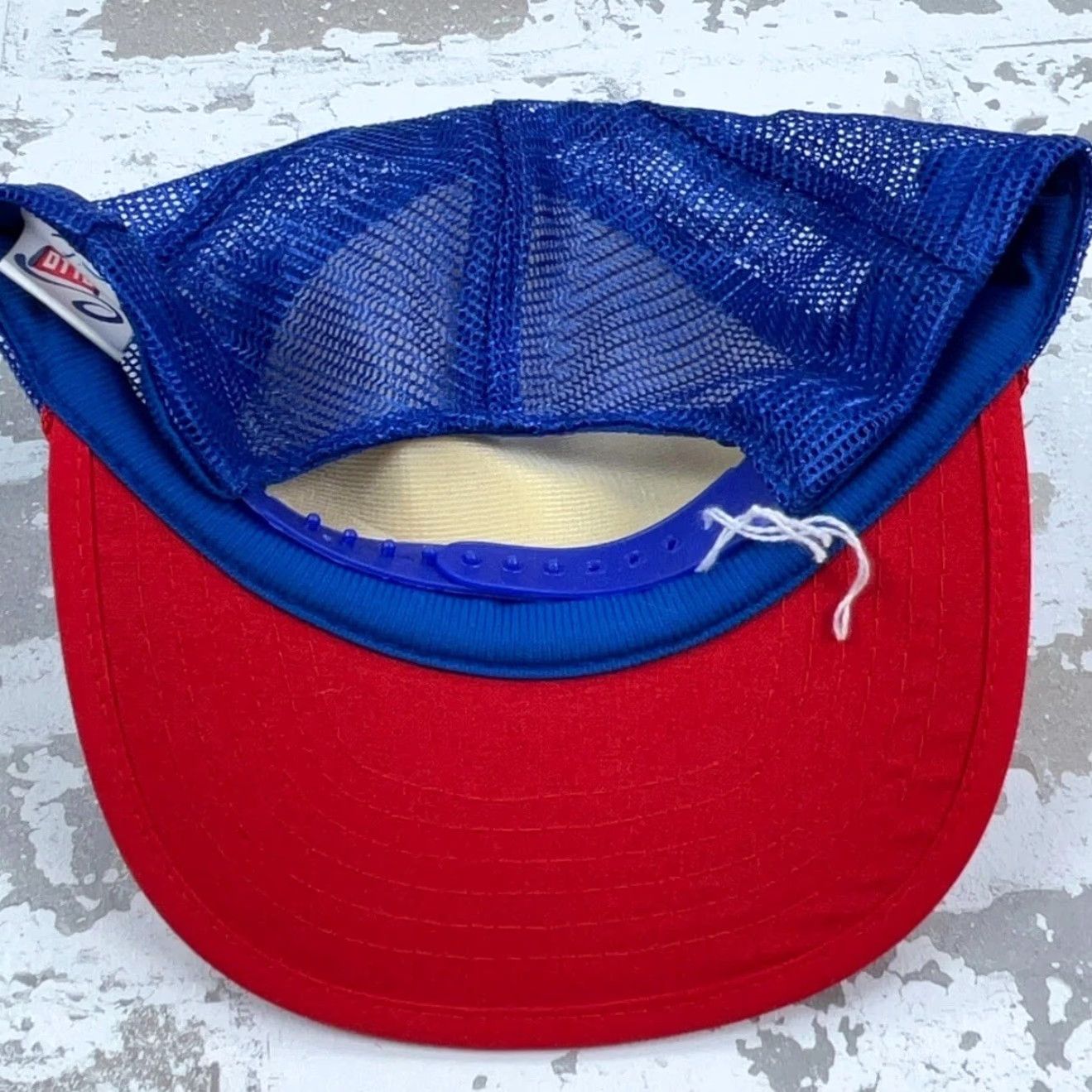 Vintage VINTAGE Otto Trucker Hat Cap Snap Back Red White Blue Drag Racing Y2K 2000s Mens Adjustable Blue Hat Size ONE SIZE - 4 Thumbnail