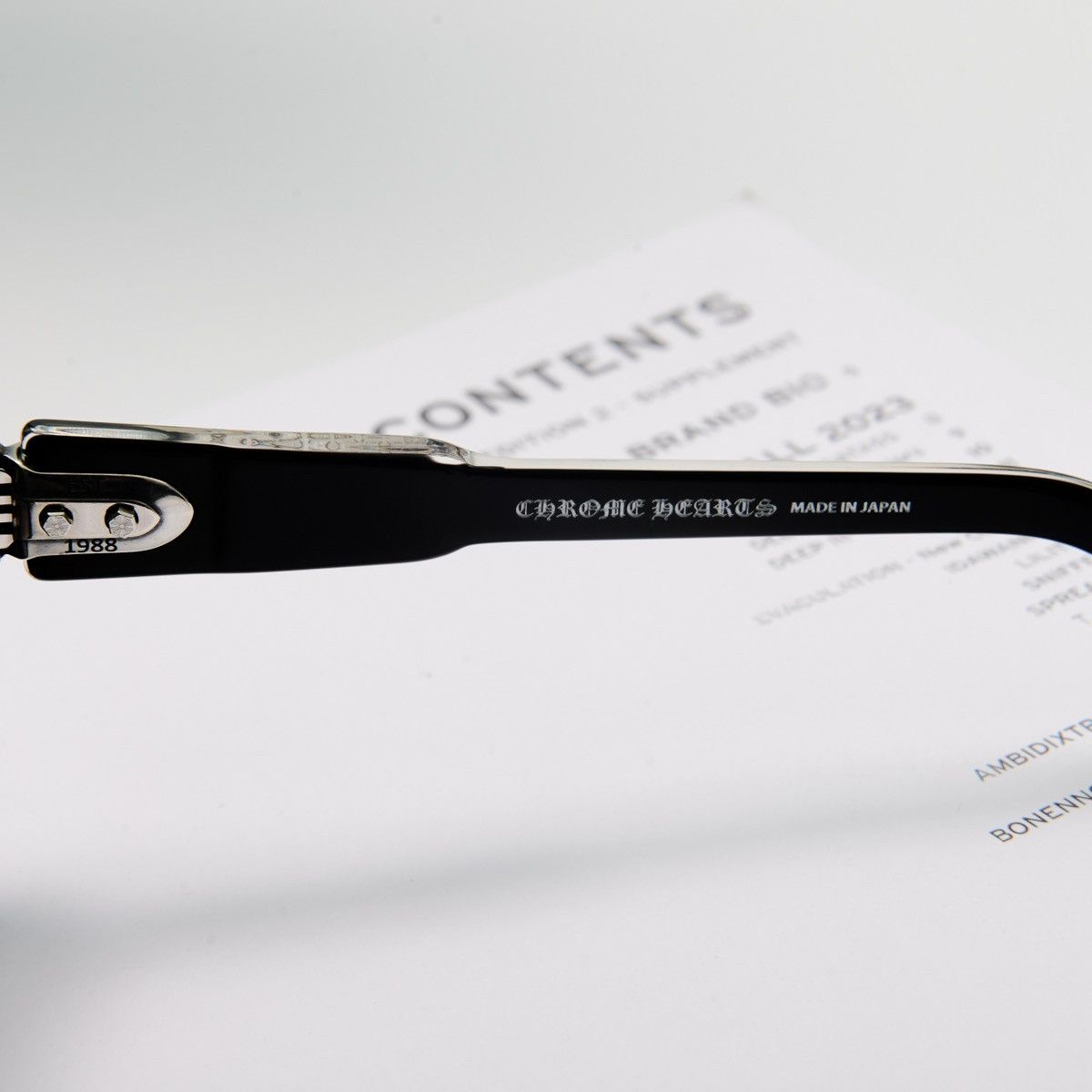 Chrome Hearts CHROME HEARTS JELLY & JAM BLACK SUNGLASSES Size ONE SIZE - 4 Thumbnail