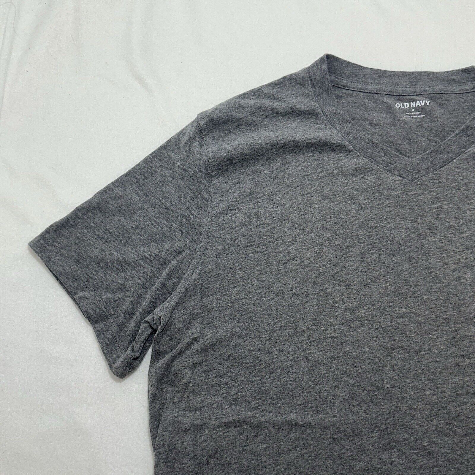 Old Navy Old Navy Medium Soft Washed Charcoal Gray V-Neck T Shirt Size US M / EU 48-50 / 2 - 3 Thumbnail