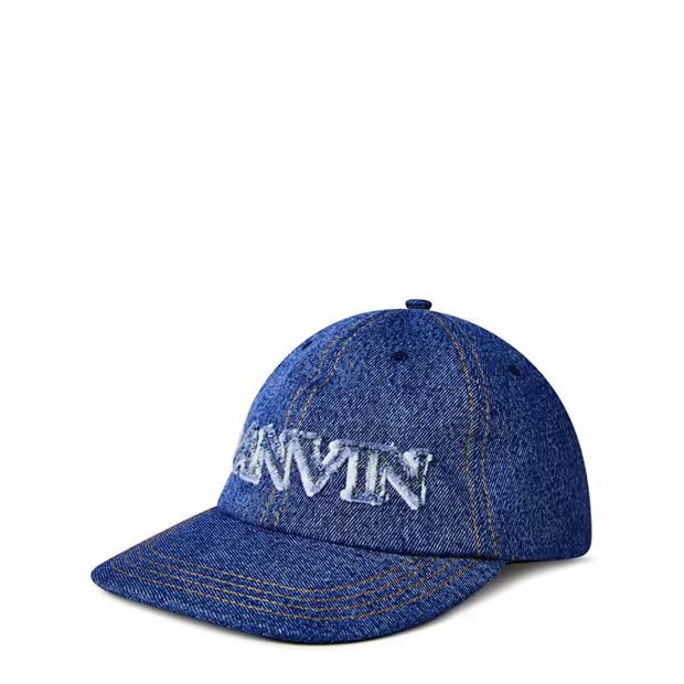 Lanvin o1g2r1mq1024 Size: 56 / Denim Cap in Blue Size ONE SIZE - 1 Thumbnail