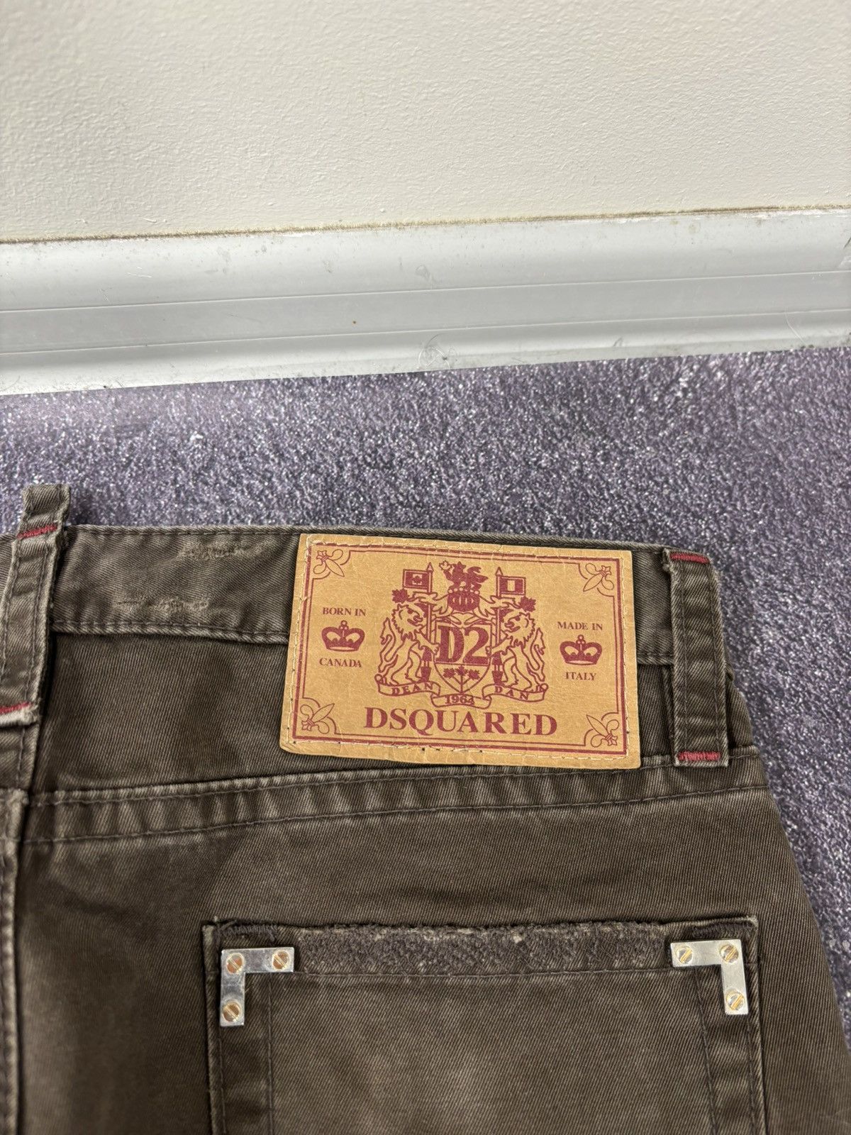 Dsquared2 Dsquared2 Women’s Brown Tapered Slim Fit Luxury Pants Jeans Size 32" / US 10 / IT 46 - 15 Thumbnail