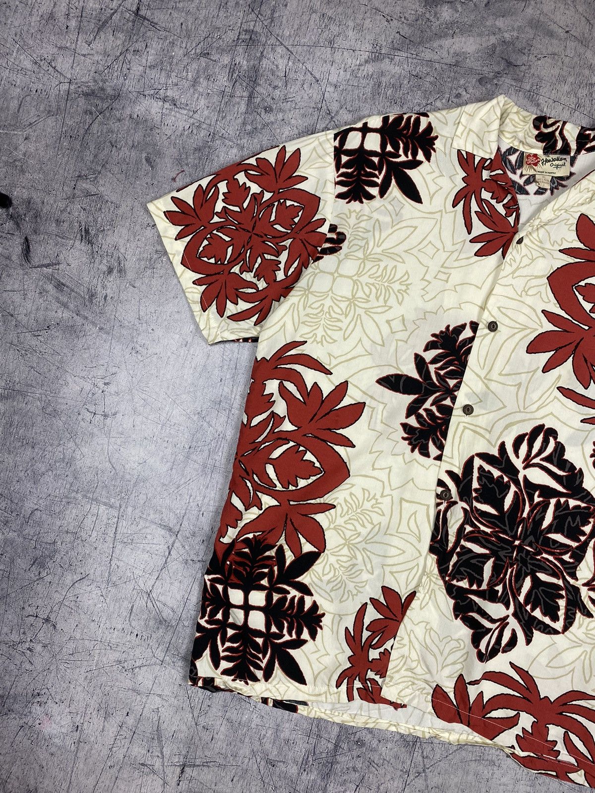 Vintage Vintage Hawaiian Over Print Crazy Button Up Shirt Size US XL / EU 56 / 4 - 4 Thumbnail