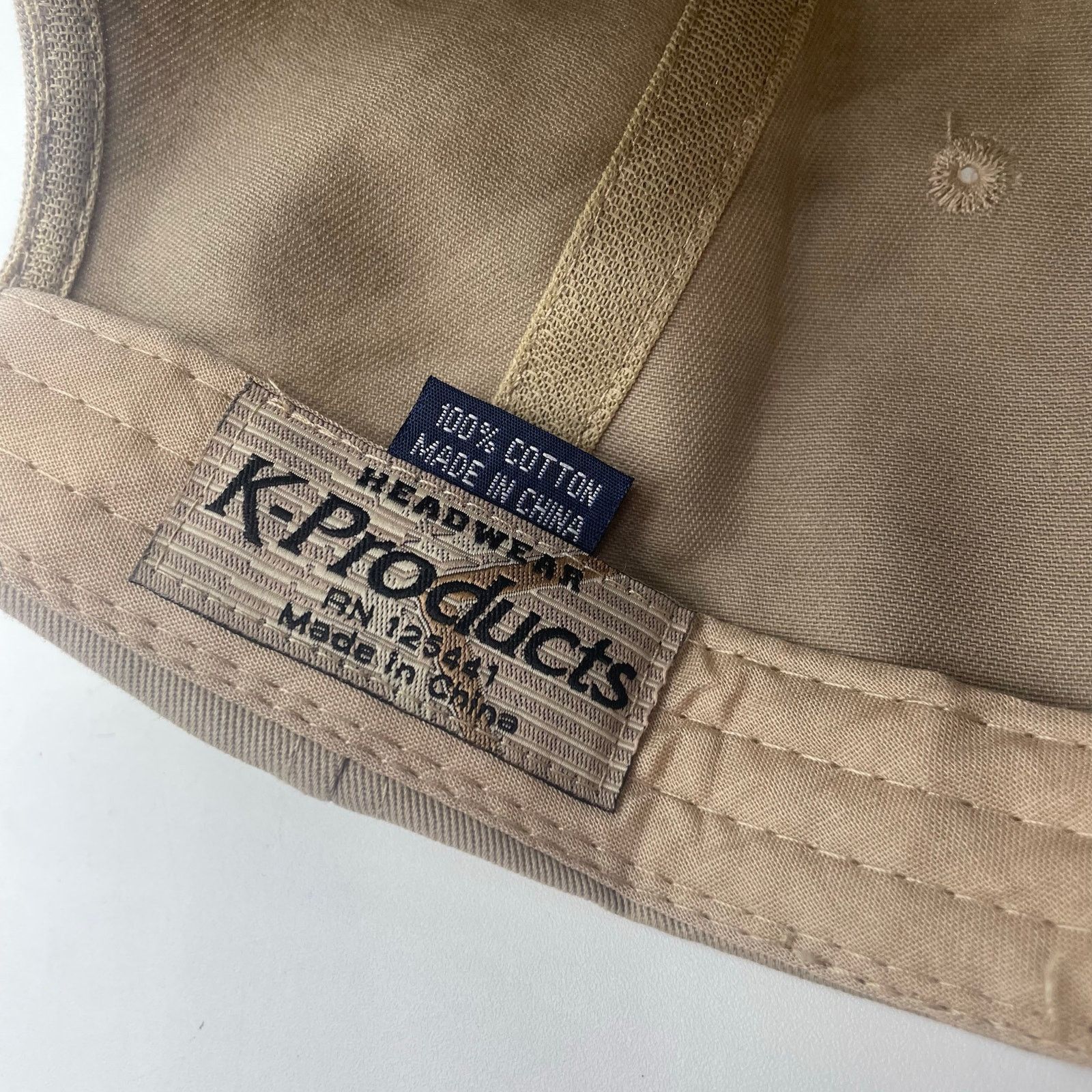 Other Bass Fishing Member Hat Cap Khaki Canvas Brown Adjustable Size ONE SIZE - 6 Thumbnail