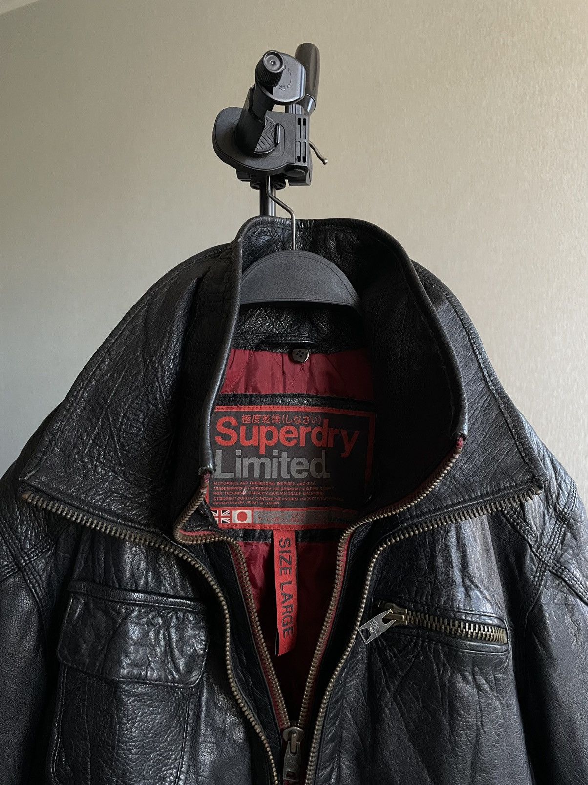 Superdry Superheavyweight Leather; Motorbike & Engineering Insp. Jack Size US L / EU 52-54 / 3 - 9 Thumbnail