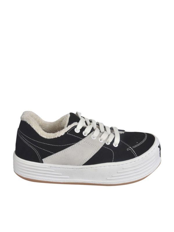 Palm Angels o1y0325 Logo Low-Top Sneakers in Black/Grey Size US 8 / EU 41 - 1 Thumbnail