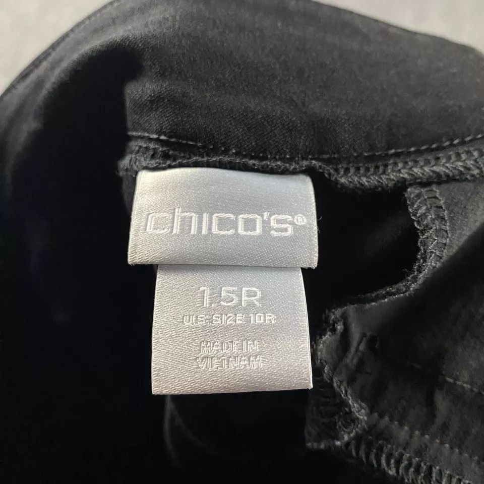 Chicos Chico's Pants Womens 10R Pull On Stretch Tapered Ankle Rayon Size 30" / US 8 / IT 44 - 8 Thumbnail