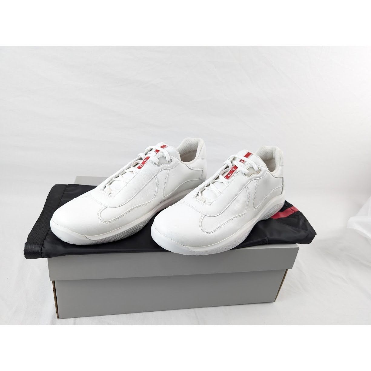 Prada o1rshd1 Cup Low-Top Sneakers in Bianco Size US 10 / EU 43 - 20 Thumbnail